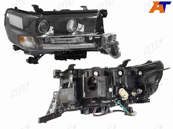 Фара TOYOTA LAND CRUISER 200 15-21 RH LED EXECUTIVE BLACKWHITE