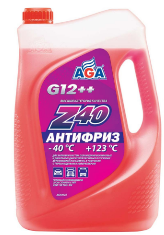 AGA AGA002Z G12++ Антифриз, красный, -40С, 5 кг