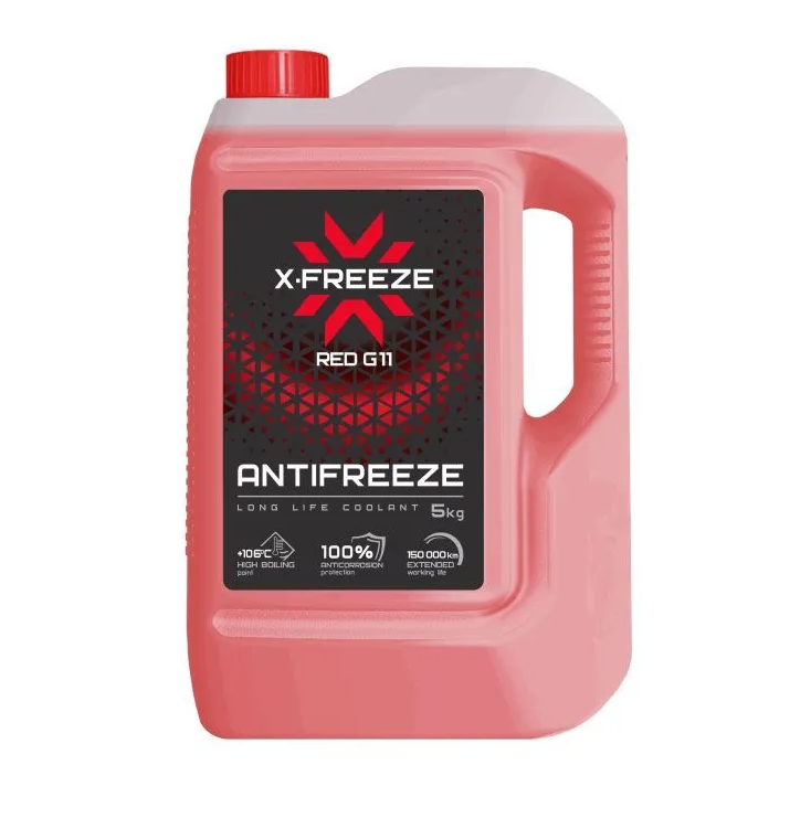 Антифриз X-Freeze Red (красный) G11 5кг 430206074