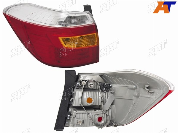 Фонарь задний TOYOTA HIGHLANDER 07-10 LH