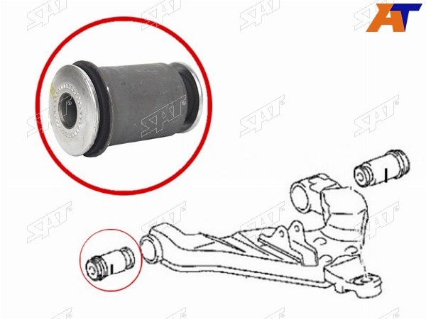 Сайлентблок переднего нижнего рычага передний TOYOTA HIACEREGIUSACE 04-DYNA 150 01-11DYNATOYOACE