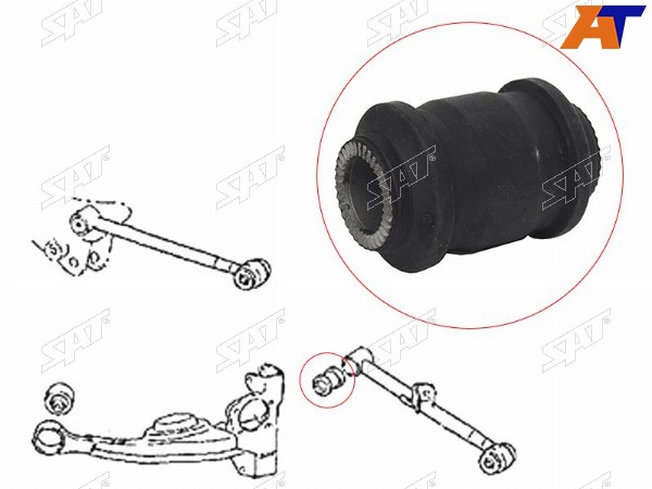 Сайлентблок задней поперечной тяги TOYOTA RAV4 00-05