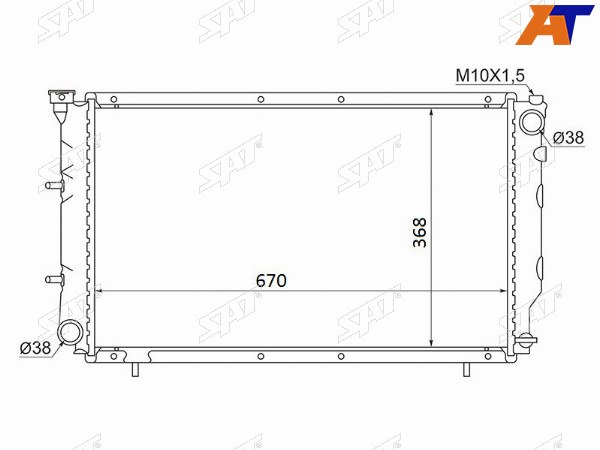 Радиатор Hyundai Tucson 04-09  Kia Sportage 06-10  Subaru Legacy 89-98