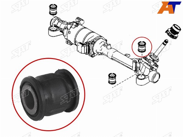 Сайлентблок рулевой рейки MAZDA 6 08-13