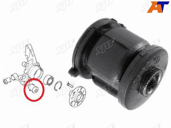Сайлентблок задней цапфы HYUNDAI TUCSON 04-10ACENTVERNA 99-13CHEVROLET LACETTI 03-08KIA SPORTAGE