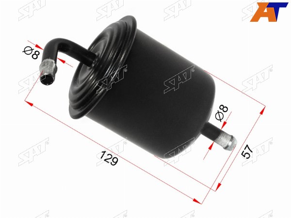 Фильтр топливный NISSAN AVENIR W11 98-08Patrol Y60 87-99 Pulsar N14,N15 90-99MAZDA Familia Y10 95