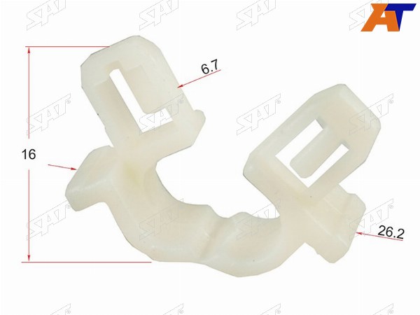 Клипса трубки эл. проводки HONDANISSAN (1 шт.)