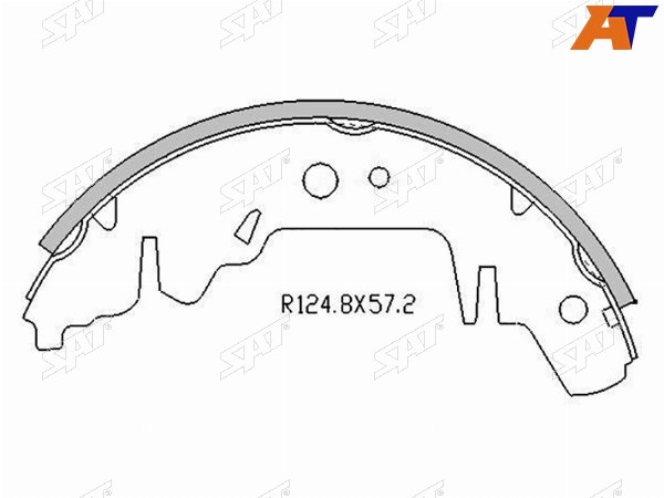 Колодки тормозные барабанные зад KIA CARNIVAL 98-05CHRYSLER VOYAGER 95-01