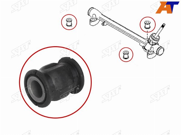Сайлентблок рулевой рейки MAZDA CX-5 11-MAZDA 3 13-MAZDA 6 12-