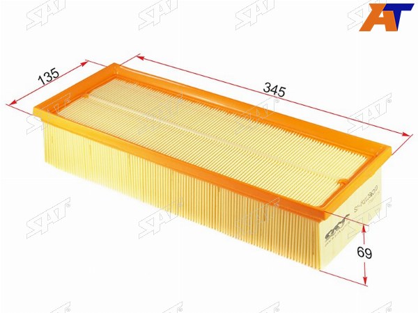 Фильтр воздушный VW GOLF 03-12JETTA 05-PASSAT 05-15TIGUAN 07-SKODA OCTAVIA 04-13YETI 09-