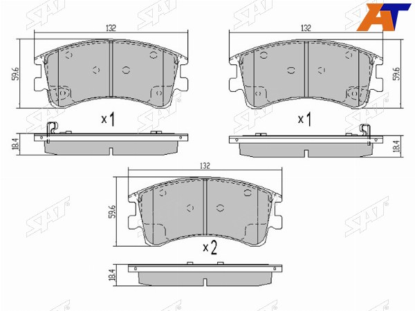 Колодки тормозные перед MAZDA 6 GG