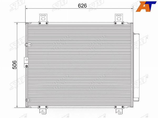 Радиатор кондиционера Toyota Hiace 07-20  Regius Ace 04-20