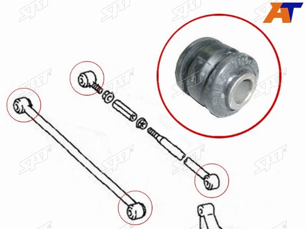 Сайлентблок задней поперечной тяги Corolla  Sprinter 92-02