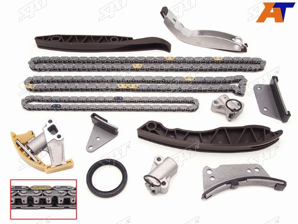 Комплект цепи ГРМ HYUNDAI H1H100GRANDSTAREXPORTER 04-KIA SORENTO D4CB 2.5