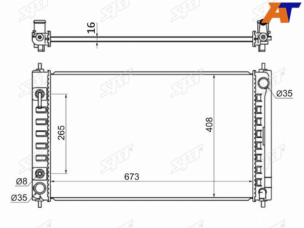 Радиатор Nissan Teana 08-20  Altima 06-