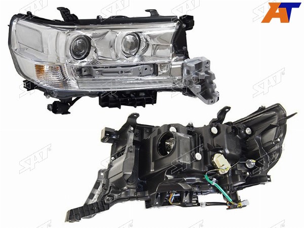 Фара TOYOTA LAND CRUISER 200 15-21 RH три модуля LED