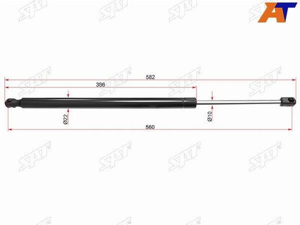 Амортизатор крышки багажника MERCEDES-BENZ M-CLASS W164 05- LH