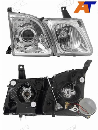 Фара LEXUS LX470 98-07 RH под ксенон хром