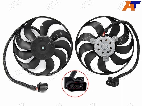 Вентилятор радиатора AUDI A3 96-03SKODA FABIA  99-07OCTAVIA  96-10VOLKSWAGEN  97-02