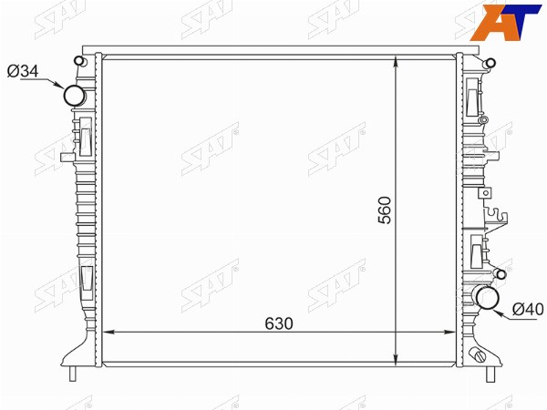 Радиатор Geely Atlas 16-22