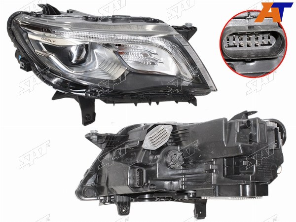 Фара GEELY ATLAS 16-22 RH LED