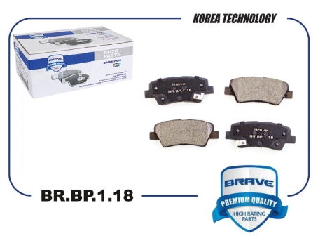 BRAVE BRBP118 задние дисковые колодки