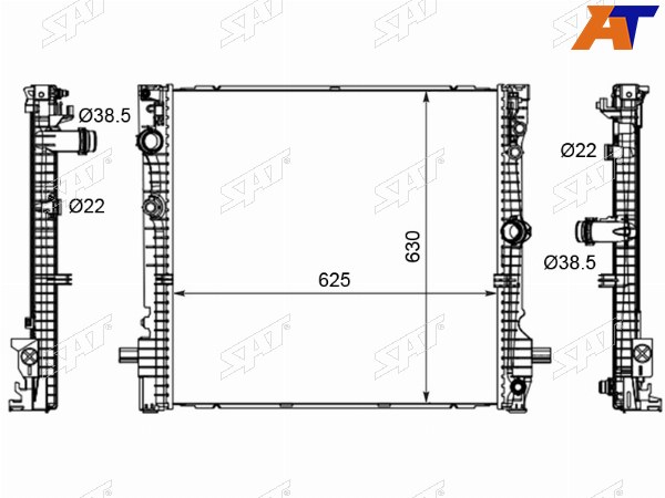 Радиатор BMW X5 18-23  X6 19-23  X7 18-22