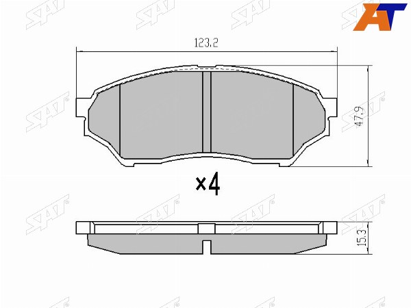 Колодки тормозные перед MITSUBISHI PAJERO MINI H5 94-12 PININ 99-07