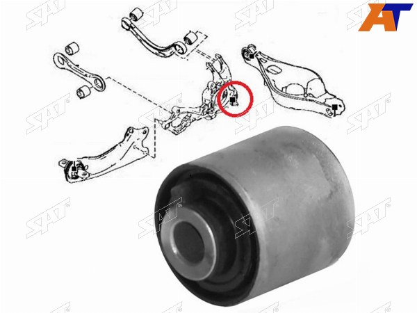 Сайлентблок задней цапфы MAZDA 6 GH 2008-2013