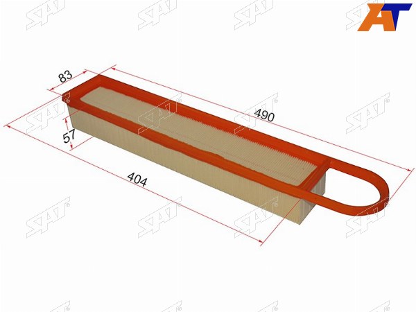 Фильтр воздушный CITROEN C3C4 09-DS3 10-PEUGEOT 207308 07-30085008 09-
