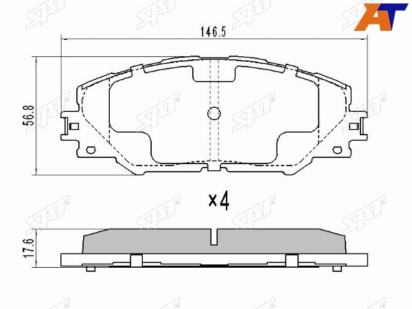 Колодки тормозные перед TOYOTA RAV4 05-