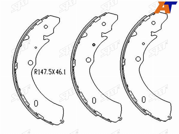 Колодки тормозные зад GREAT WALL HOVER 05-12ISUZU D-MAX 02-