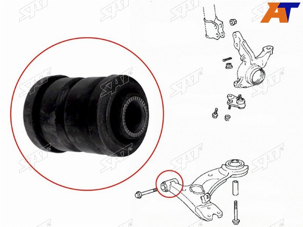 Сайлентблок FR переднего нижнего рычага TOYOTA CALDINACARINACORONA D=37 92--96