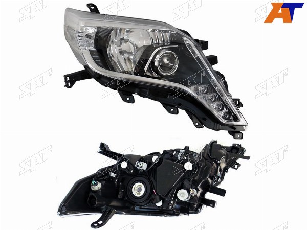 Фара TOYOTA LAND CRUISER PRADO 150 13-17 RH LED, ДХО (Евросвет)