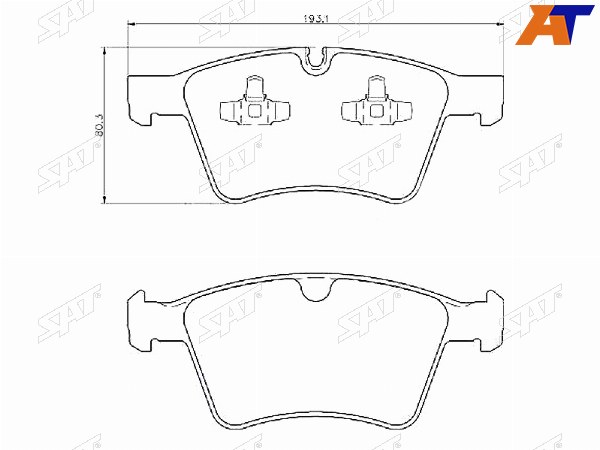 Колодки тормозные перед MERCEDES GL X164ML W164
