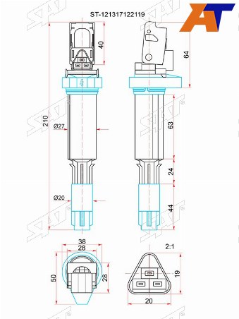 Катушка зажигания BMW E81E46E90E39E60E64E61E63E65E53E70E83E85E86