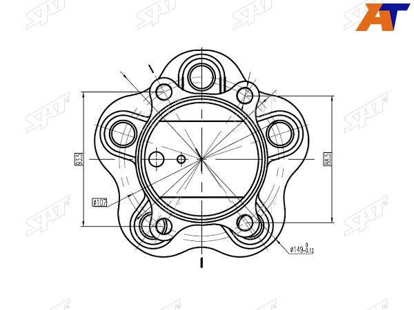 Ступичный узел задн. NISSAN QASHQAIX-TRAIL 13- 2WD