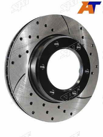 Комплект дисков тормозных передний перфорированные TOYOTA LAND CRUISER 80 90-92