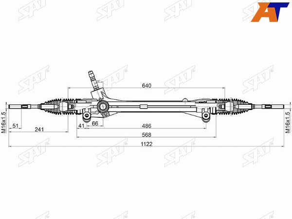 Рейка рулевая LEXUS RX270350450H 08- LHD