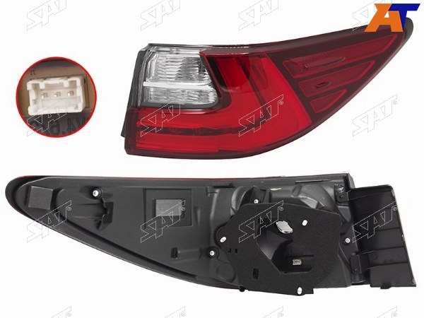 Фонарь задний LEXUS ES 15-18 RH LED