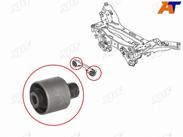 Сайлентблок подушки дифференциала NISSAN QASHQAI 06-QASHQAI 2+ 13-X-TRAIL 14-