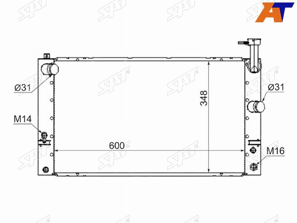 Радиатор Toyota Prius (NHW20) 03-11