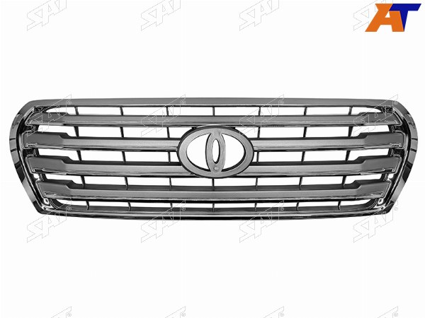 Решетка радиатора TOYOTA LAND CRUISER 200 12-15 сереброхром молдинг