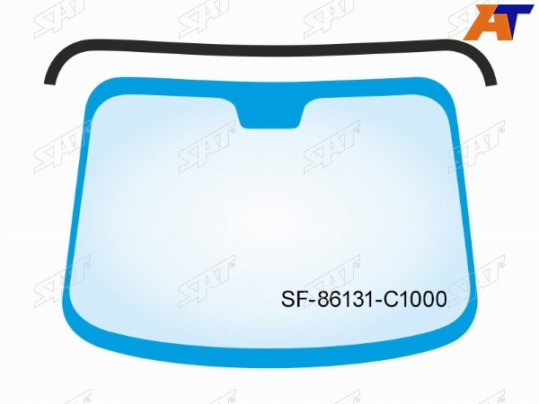 Молдинг лобового стекла (Сверху) Hyundai Sonata 04-