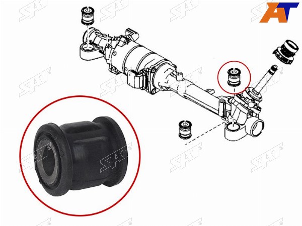 Сайлентблок рулевой рейки MAZDA 6 08-13