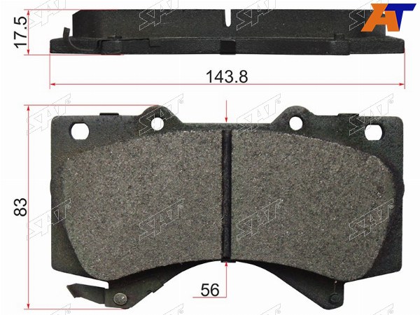Колодки тормозные перед TOYOTA LAND CRUISER 200LEXUS LX570 07-