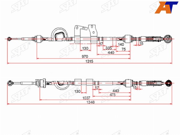 Трос КПП HONDA CIVIC FERIO 00-05