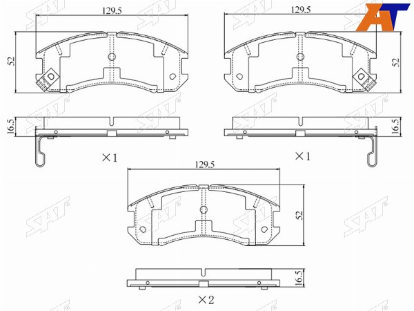 Колодки тормозные перед MAZDA 626 87-97