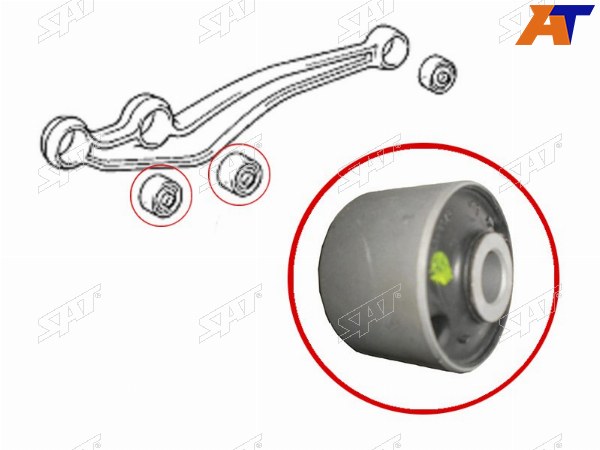 Сайлентблок переднего продольного рычага FR Land Cruiser 80105