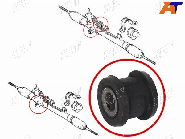 Сайлентблок рулевой рейки D=26 TOYOTA CALDINA CORONACARINA 92-01IPSUM 96-01
